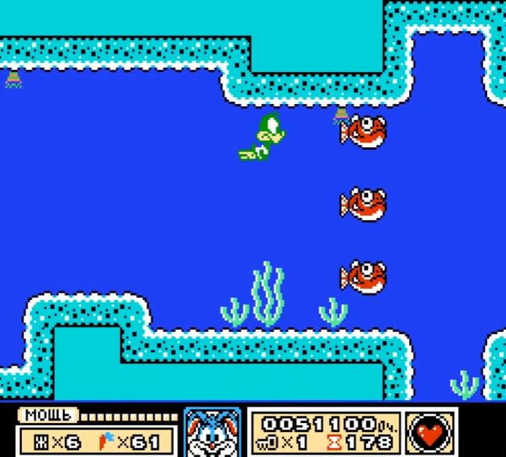 Tiny Toon Adventures - геймплей игры Dendy\NES